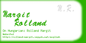margit rolland business card